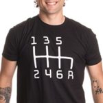 Ann Arbor T-shirt Co. 6 Speed Manual Transmission Shift Pattern | Car Buff Guy Mechanic Racing T-shirt