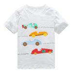 HowJoJo Boys Cotton Short Sleeve T-Shirts Car Print Tops Tees