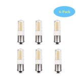 Makergroup 1156 1141 S8 LED Light Bulbs BA15S SC Bayonet Base Super Bright RV Lights for Camper Trailer Boat Motorcycle Dome Porch Sign Navigation Lights Warm White 12V-30VDC 6-Pack