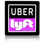Uber Lyft Sign Sticker With Bright LED Lights | Glowing Sign, Wireless, USB Rechargeable Kit, Eye Catching Design, Easy To Stick On Your Vehicle’s Windows | Attract Customers, Make Your Car Visible