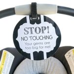 Baby Safety Sign, Newborn, Baby car seat tag, Baby Shower Gift, Stroller tag, Baby Preemie No Touching car seat Sign