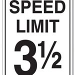 SignMission Speed Limit 3-1-2 Novelty Sign | Indoor/Outdoor | Funny Home Décor for Garages, Living Rooms, Bedroom, Offices Driving Traffic Vehicle Car Joke Parking Gift Sign Wall Plaque Decoration