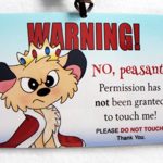 Don’t Touch Me Peasant, 6 x 4 inch Laminated Baby Sign by Cold Snap Studio – THE SEACATS Royal Baby Shower Gift – HANDMADE in the USA!