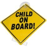 FYL 5″X5″ Car Safety Signs Child on Board ! Yellow