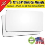 2 Pack 12″x24″ Blank Car Magnets