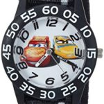 Disney Boy’s ‘Cars 3’ Quartz Plastic and Nylon Casual Watch, Color:Black (Model: WDS000292)