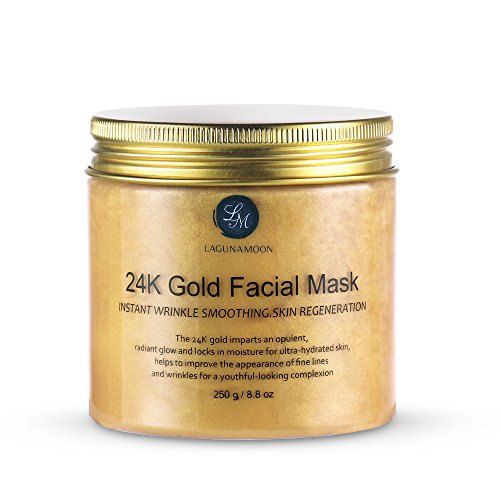 Lagunamoon 24K Gold Facial Mask 8.8 oz Gold Face Mask for Anti Aging ...