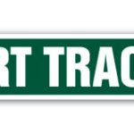 DIRT TRACK Street Sign BMX ATV trucks cars race| Indoor/Outdoor | 18″ Wide