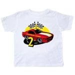 inktastic Race Car 2nd Birthday Toddler T-Shirt