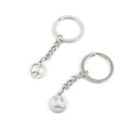 Keyring Keychain Keytag Key Ring Chain Tag Door Car Wholesale Jewelry Making Charms L1FB1 Anti War Signs