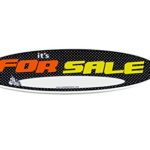 MINI Size Visimax Statix “IT’S FOR SALE” Decal Sign, HIGH IMPACT FLUORESCENT VISIBILITY For Sale Sign for your Car, Boat, Truck, Motorcycle – Attaches To INTERIOR/EXTERIOR Of Window Or Flat Panel
