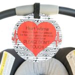 Heart Warrior No Touching Car Seat Sign