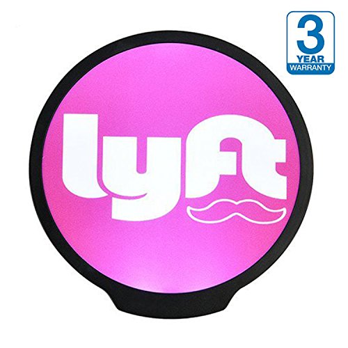 Lyft Sign, LED Logo Light Sticker Glow Decal Accessories Removable,Lyft