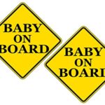 Baby On Board Sticker Funny Auto Decal Bumper Vehicle Safety Sticker Sign For Car Truck SUV (2)