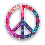 Peace Sign Custom Graphic Decal Window Laptop Car Truck Window Sticker by Vinyl Junkie Graphics (Kalidescope)