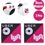 WildAuto Uber Lyft Magnet Car Sign Logo Uber Lyft Sign Decor Accessories Removable for Rideshare Driver (2 pcs)