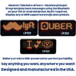 The Bird – Your Personal, Portable, Bluetooth Programmable Scrolling LED Sign for Rideshare, Lyft, Uber, Limo, Vehicle, Home, or Office – Designed and Manufactured in the USA!