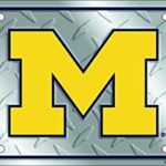 University of Michigan Diamond License Plate Tin Sign 6 x 12in