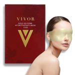 Vivor Gold Silicone Reusable Eye Mask – Luxurious Hydrotherapy Anti aging Experience to Reduce Eye Bags, Crow’s Feet, Wrinkles, and Fine Lines. Reusable Up To 100 Times!