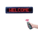 High Resolution LED Programmable Scrolling Moving Message Display Board with Remote Control and Password Protection Led Car Rear Window Sign Board Led Banner (17×4 inches)