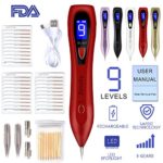 Skin Tag Removal Pen 9 Strength New Generation with UV LED USB Rechargeable Spot Eraser Pen (red)