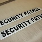 SECURITY PATROL Magnetic signs to fit Car, Tow Truck, Van SUV US DOT Approved Size