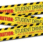Zento Deals “Caution Student Driver and Screaming Parent” Car Magnet Funny New Driver Magnet 12″ X 3″ (3 Pack)