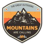 Magnet Mountains Are Calling – Magnetic vinyl sticks to any metal fridge, car, signs 5″