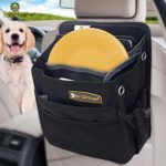 SunGrow Pet Travel Organizer Bag Spacious Bag That Secures Pet Travel Essentials – Fits with All Cars – No More Mess in Car – Space Saver Waterproof Dog and Cat Bag – Easy to Clean