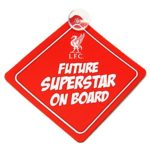 Liverpool FC Official Future Superstar Football Crest Baby On Board Car Sign