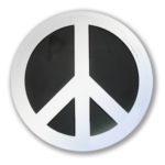 4″ Peace Sign Car Emblem