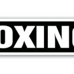Boxing Street [3 Pack] of Vinyl Decal Stickers | 1.5″ X 7″ | Indoor/Outdoor | Funny decoration for Laptop, Car, Garage, Bedroom, Offices | SignMission
