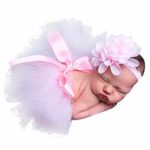 Newborn Baby Photography Prop, Staron Baby Girls Photo Prop Outfits Costume Dress Headband Outfit (Pink??)