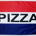 Pizza Advertising Flag 3′ X 5′ Deluxe (RWB) Indoor Outdoor Business Banner