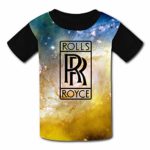 Gujigur Kids T Shirt,Rolls-Royce Cars Logo Auto Sport Car Youth Print Tee Creative Casual