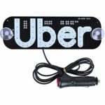 WildAuto LED Uber Sign Glow Uber Decor Accessories – Removable Ride Share Decal (Blue)
