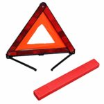 CNluca Practical Car Triangle Emergency Warning Sign Foldable Reflective Safety Roadside Lighting Stop Sign Tripod Road Flasher