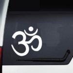 In-Style Decals Vinyl Decal Art Sticker 5″ x 4.8″ Om Sign Symbol Indian Yoga Removable Design for Car Truck Window Bumper Laptop Wall 3075