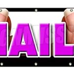 Nails Sticker Sign Nail Salon Manicure Spa Signs Pedicure Sticker Sign – Sticker Graphic Sign – Will Stick to Any Smooth Surface