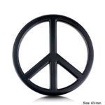 B112 Peace Sign car Sticker 3D Emblem Badge car Sticker Chrome Tuning