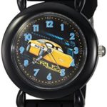 DISNEY Boy’s Cars 3′ Quartz Plastic and Silicone Casual Watch, Color:Black (Model: WDS000303)