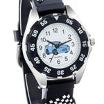 Vanyar Kids Car Time Teacher Quartz Wrist Watch Rubble Band Black