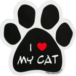 Imagine This Paw Car Magnet, I Love My Cat, 5-1/2-Inch by 5-1/2-Inch