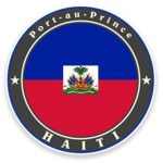 2 x 10cm/100mm Haiti Flag Vinyl SELF ADHESIVE STICKER Decal Laptop Travel Luggage Car iPad Sign Fun #9241