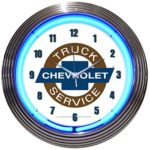 Neonetics Cars and Motorcycles Chevy Truck Neon Wall Clock, 15-Inch