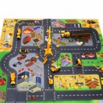 Jellydog Toy Construction Toy Vehicles, 26 Piece Die-Cast Construction Trucks, Metal Play Vehicles Set with Street Play Mat,Road Barriers and Signs for Kids Boys and Girls 3 Years