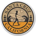 2 x 15cm/150mm Santa Cruz California Vinyl Sticker Decal Laptop Travel Luggage Car iPad Sign Fun #5075