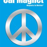 Peace Sign Car Magnet Chrome