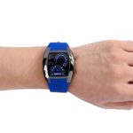 MuLuo Flash LED Mens Sports Car Air Meter Dial Dashboard Watch Wristwatch Stopwatch Bracelet Counter Timer Clock