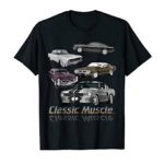 Classic American Muscle Cars Vintage Gift T-shirt